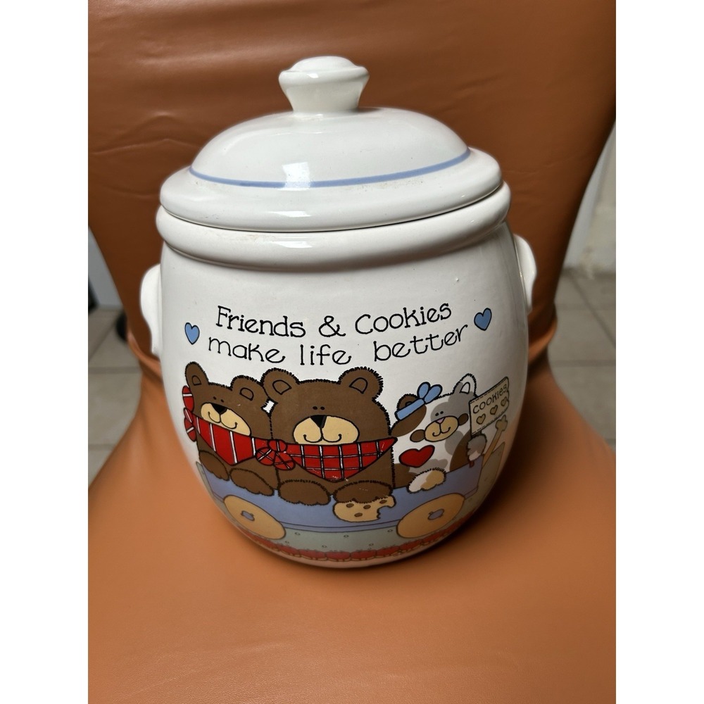 Friends And Cookies Cookie Jar designed by Susan McChesney